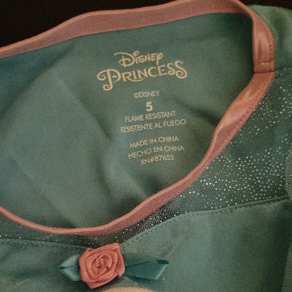 Disney Blue Princess Little Mermaid & Flounder Nightgown Girls Kids  5 - Picture 4 of 7